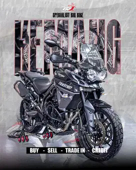 (STNK & BPKB ready) Triumph Tiger 800 XCX tahun 2015 Warna Blue