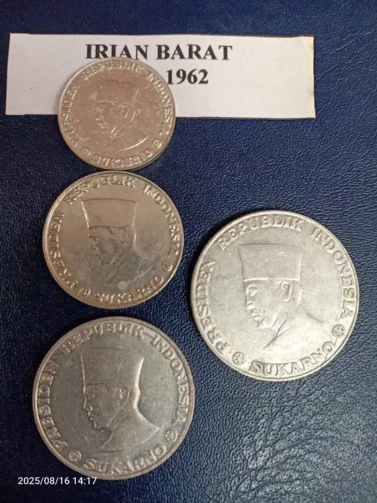 Set 1,5,10,25 Sen Uang Koin Irian Barat 2962