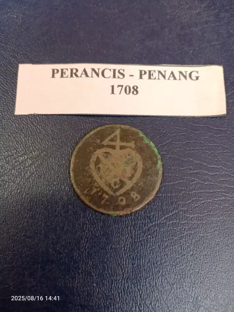 Uang Koin Penang- Prancis 1708