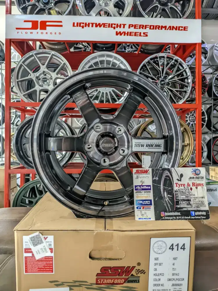 Velg ssw TE37 r16 5x114 lb7 et40 made in thailand