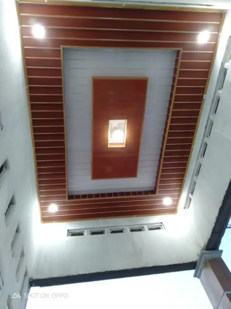 Pasang plafon pvc gipsum dan akustik