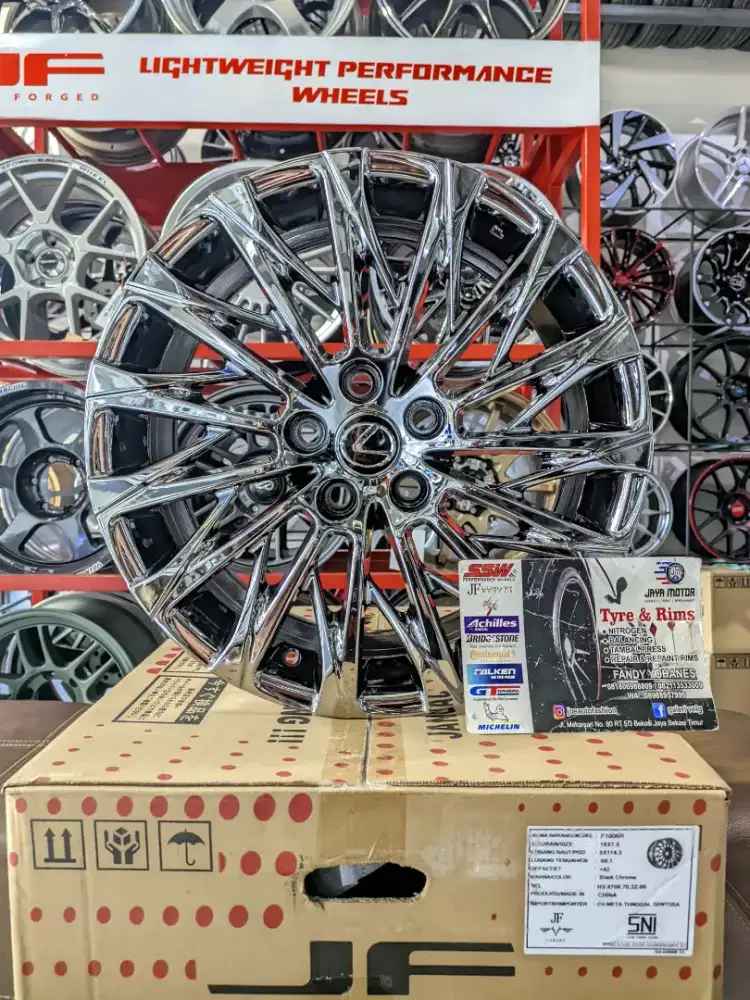 Velg lexus lm300 r18 5x114 lbr7,5 et42