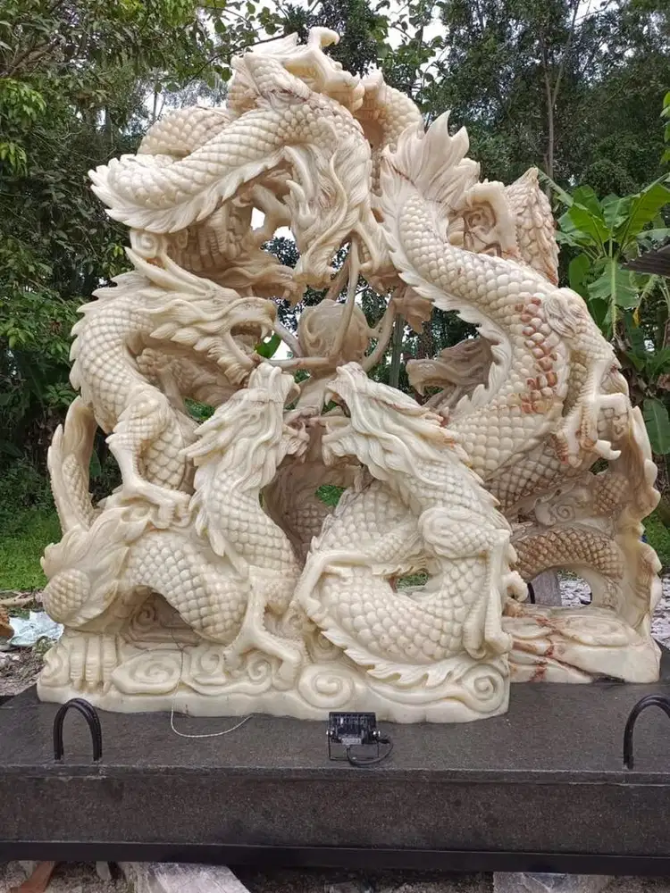 Patung Naga Batu Onyx