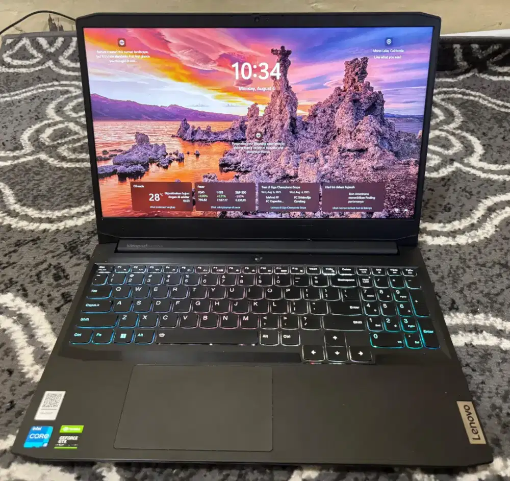 Laptop Lenovo Gaming 3i 15 i5 11300H 16GB (8GB + 8GB) 512SSD GTX1650