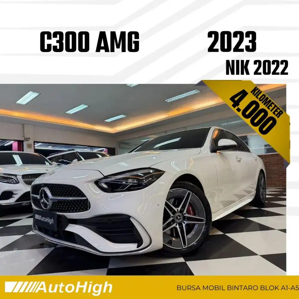 DP10% [Km4.000] C300 AMG 2022 White Reg 2023 #AUTOHIGH