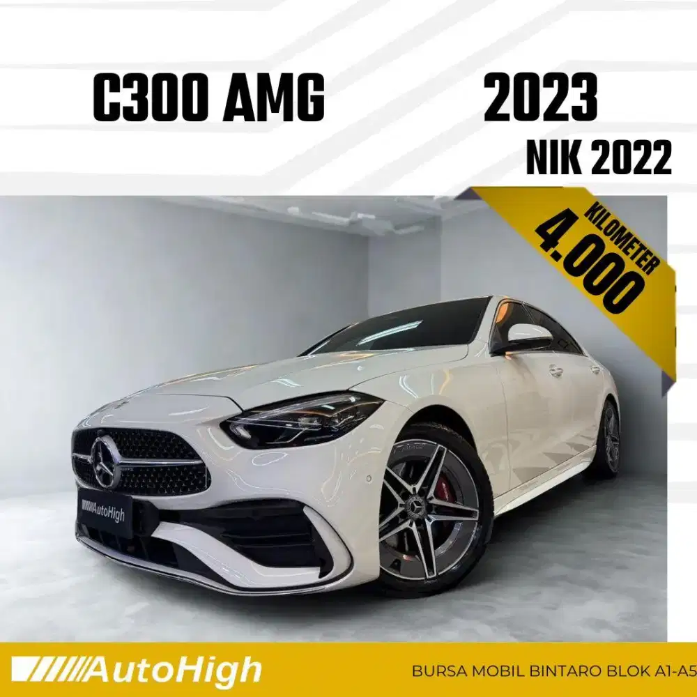DP10% [Km4.000] C300 AMG 2022 White Reg 2023 #AUTOHIGH