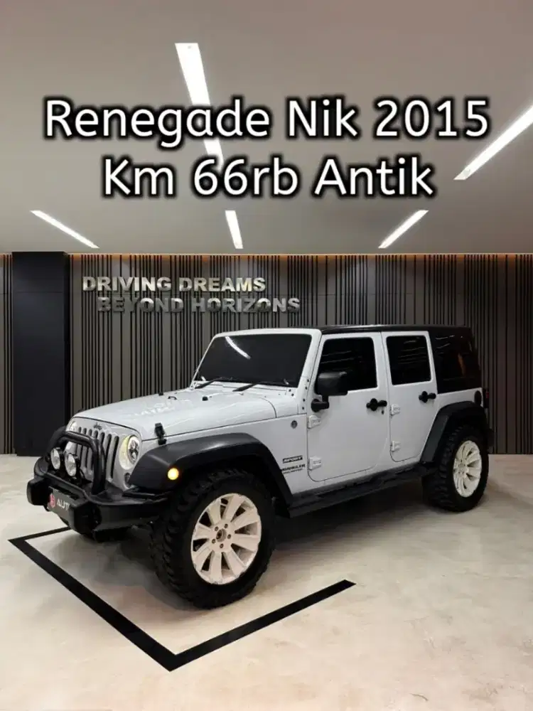 Jeep Wrangler Renegade 3.0 AT 2015 Putih 4Door B3TIC Km66rb