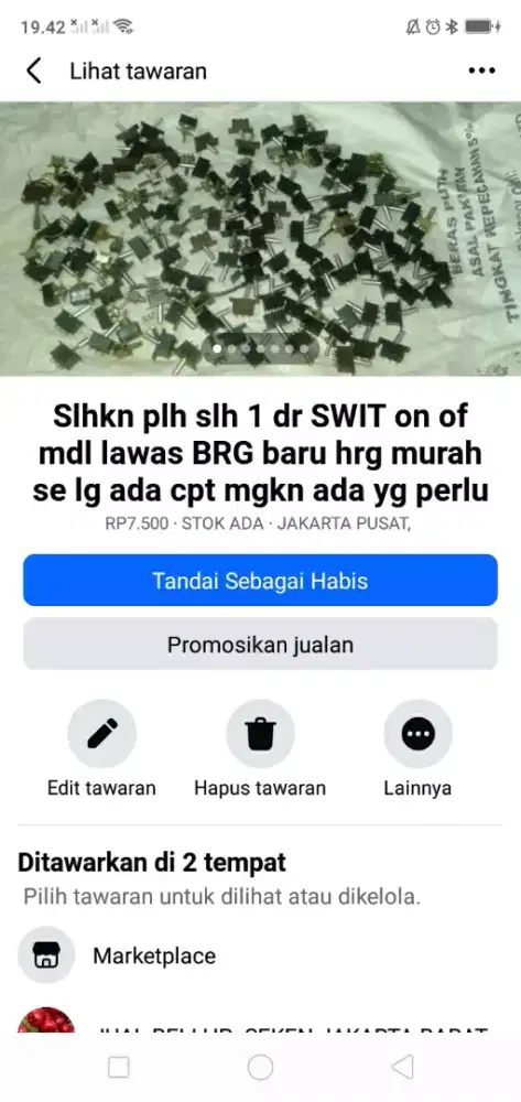 Slhkn plh slh 1 dr SWIT on of electronic brg baru hrg murah sj