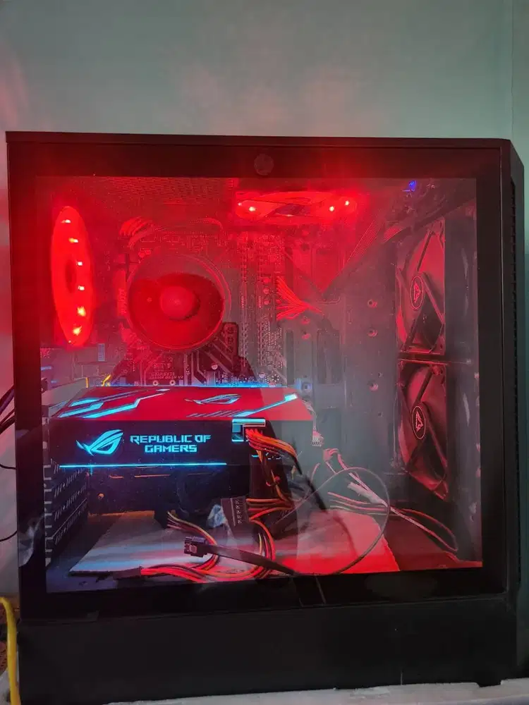 PC Gaming Ryzen 5 + RX 580 8GB + SSD 1TB + Monitor Curved 24”