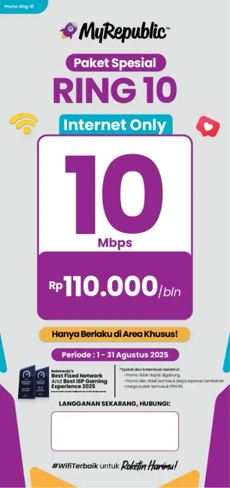 Pasang wifi myrepublik