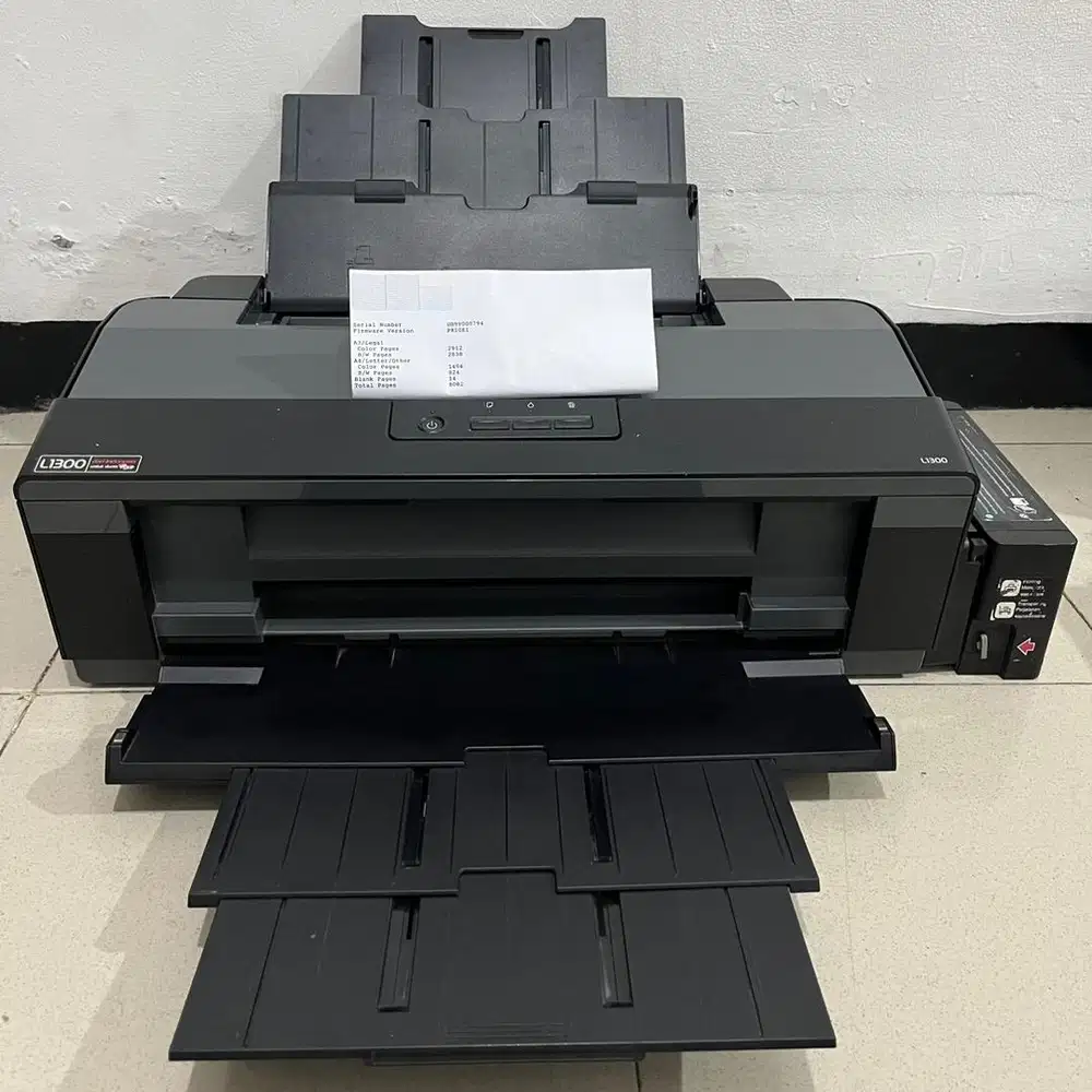 Printer Epson L1300 Mulus dan Page Count Rendah