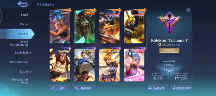 Akun ml lumayan lama