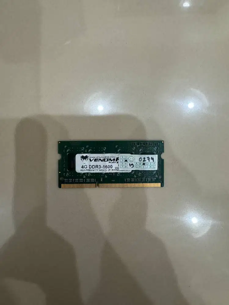 RAM VenomRX 4GB DDR3 1600 Mhz sodimm