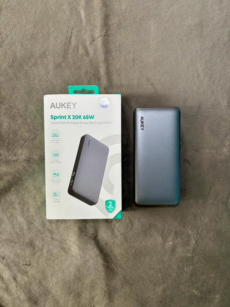 Jual Power Bank Aukey Sprint X 20K 65W