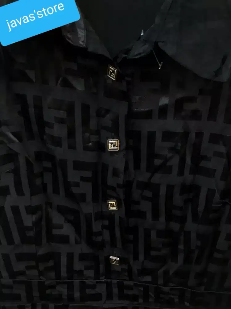 Auth fendi mini dress monogram