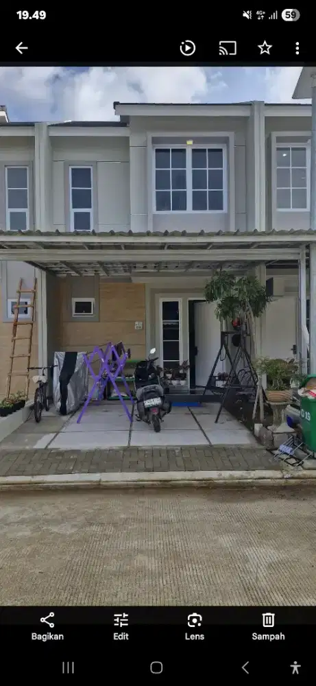 Over cepat rumah 2 lantai