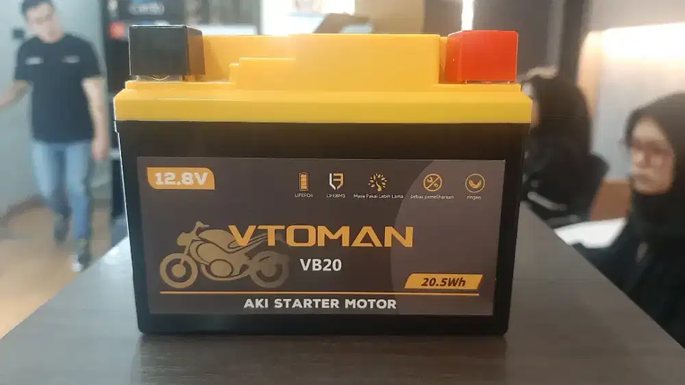 AKI MOTOR LITHIUM GARANSI 2 TAHUN