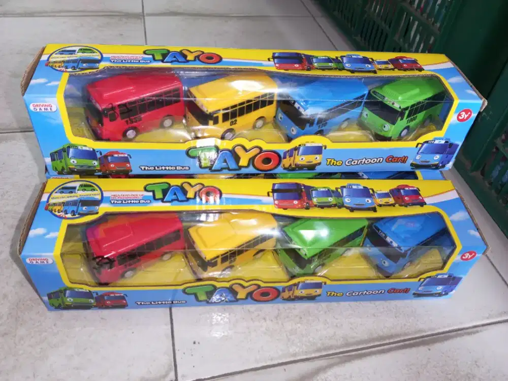 Mainan anak bus Tayo isi 4