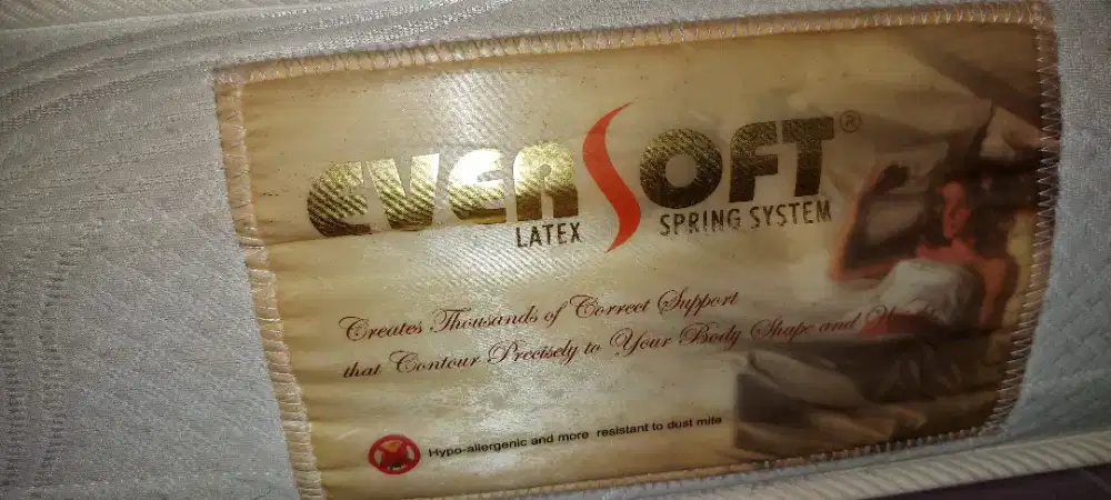 JUAL CEPAT BU KASUR EVER SOFT UKURAN KING SIZE (180×200) & DIPAN,NEGO