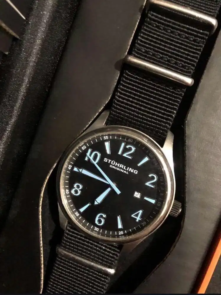 Jam Tangan Stuhrling Night Hawk Original