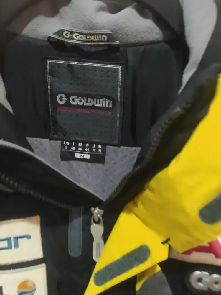 Jaket  ski vintage goldwin yellow Alpin Swedia