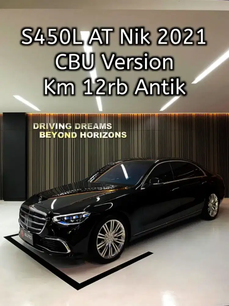 Mercedes Benz S450 2022 Hitam S450L AT Mercy B1288UD Km12rb Nik 2021