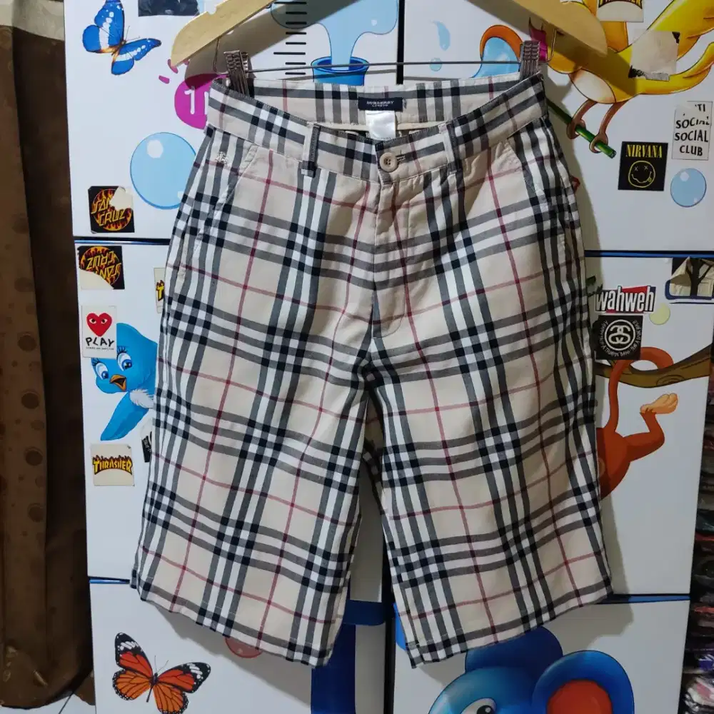Celana Boarshort Luxury Burberry London Nova Size 29cm