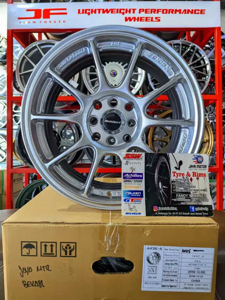 Velg wedsport tc105 r16 4x100/114 lbr7 et42