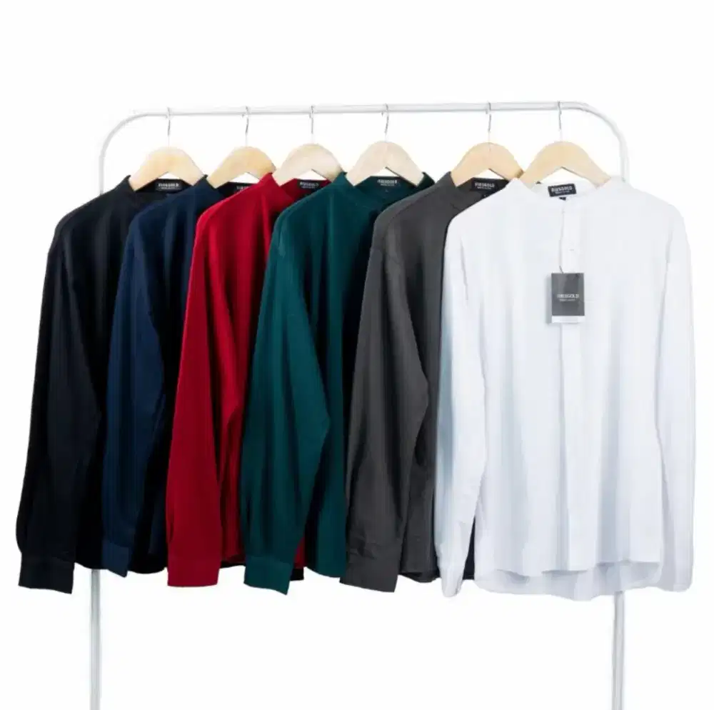 Baru Kemeja Ribsgold Lengan Panjang