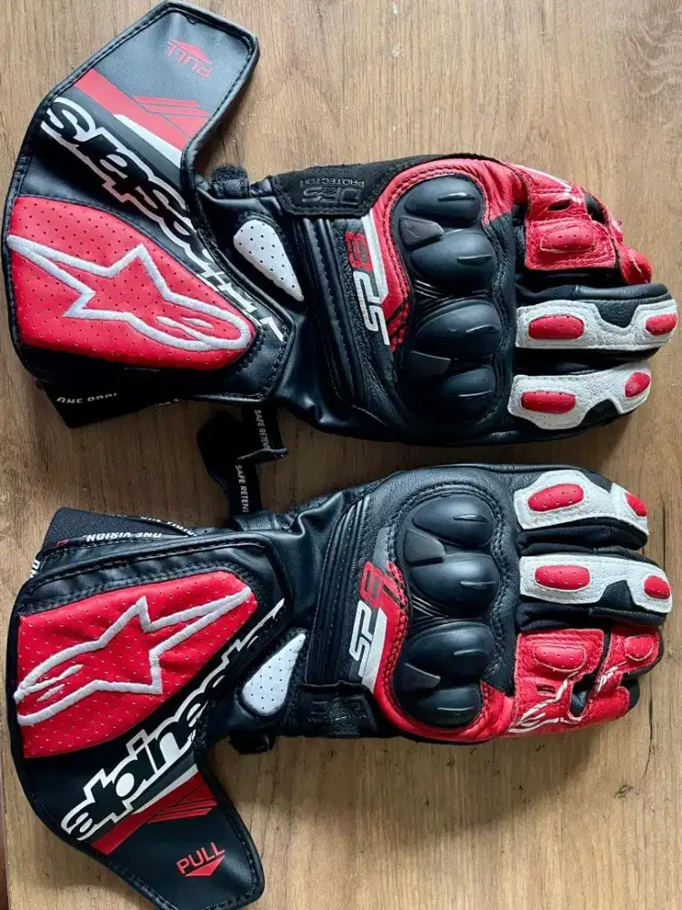 Alpinestars SP-8 V3 motor racing bikers gloves sarung tangan size S