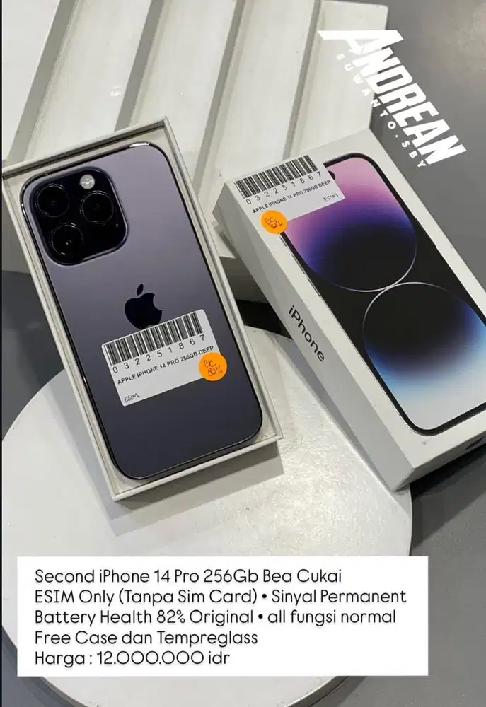 14 pro 256gb beacukai