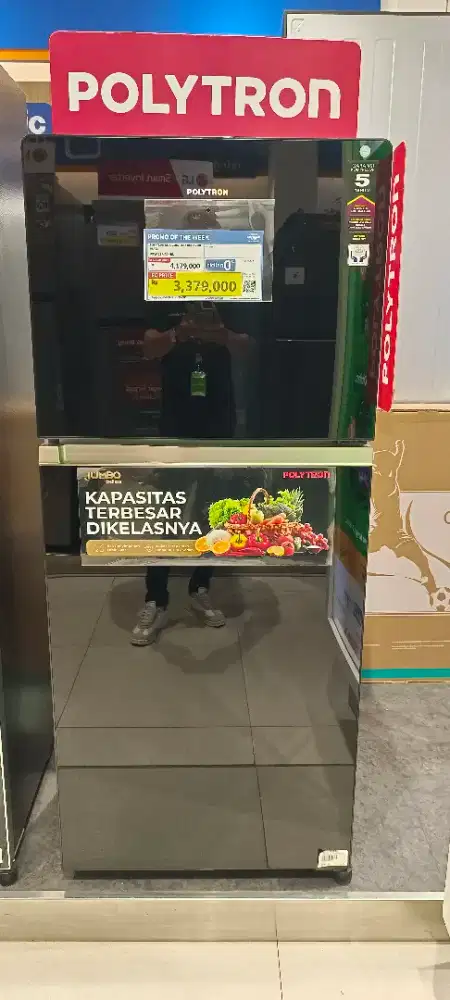 (New) Kulkas Polytron 2 Pintu 220l (Kredit Tanpa Dp)