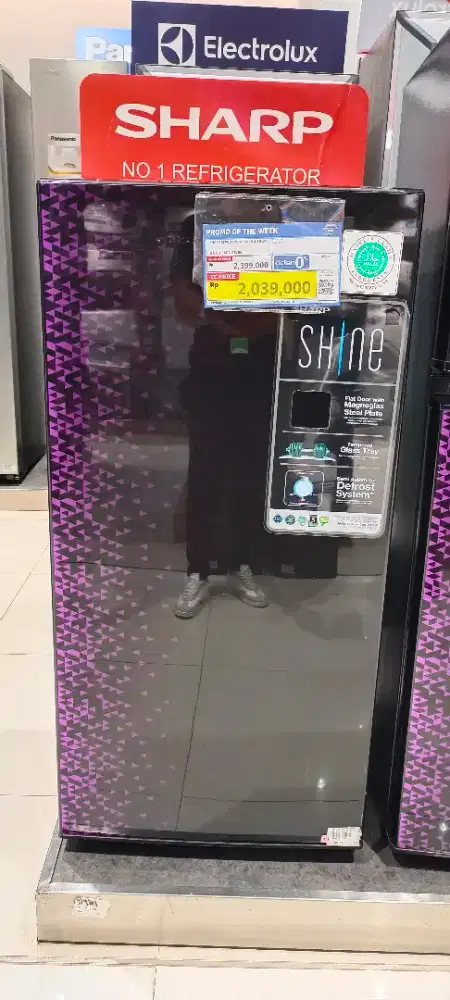 (New) Kulkas Sharp 1 Pintu 166l (Kredit Tanpa Dp)