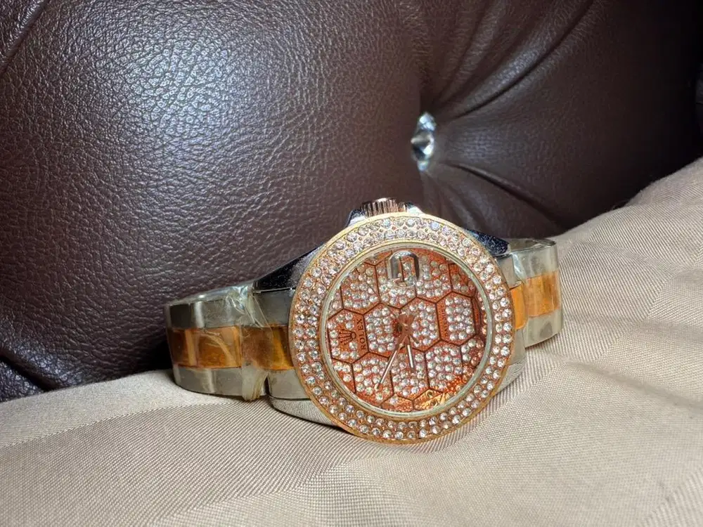 Jam Tangan Rolex Gold Silver