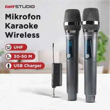 Mikrofon Karaoke Wireless Portable KTV 2.4GHz