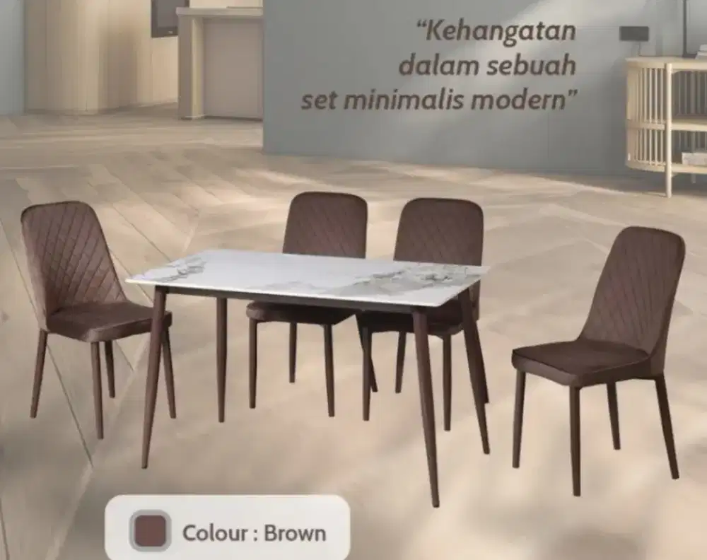 Meja makan minimalis anti gores, anti air, tahan panas