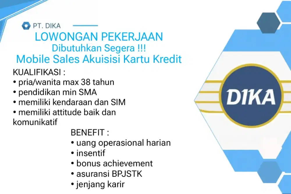 Mobile sales akuisisi nasabah kartu kredit