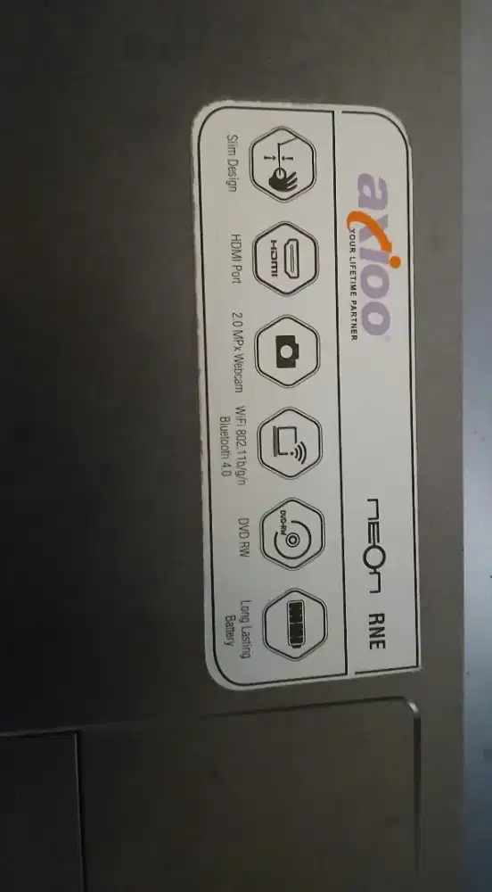 Laptop Axioo Intel i5 RAM 8GB