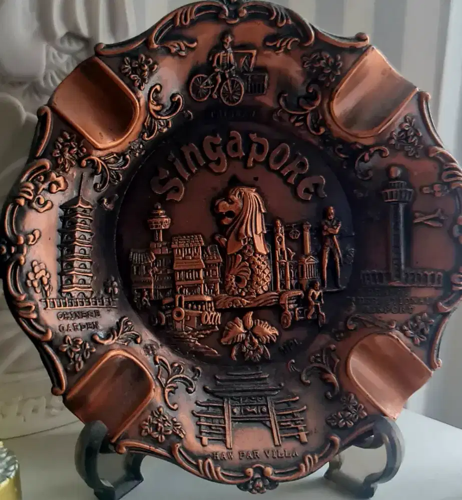 Singapore Asbak Pajangan dinding Souvenir mancanegara Souvenir negara