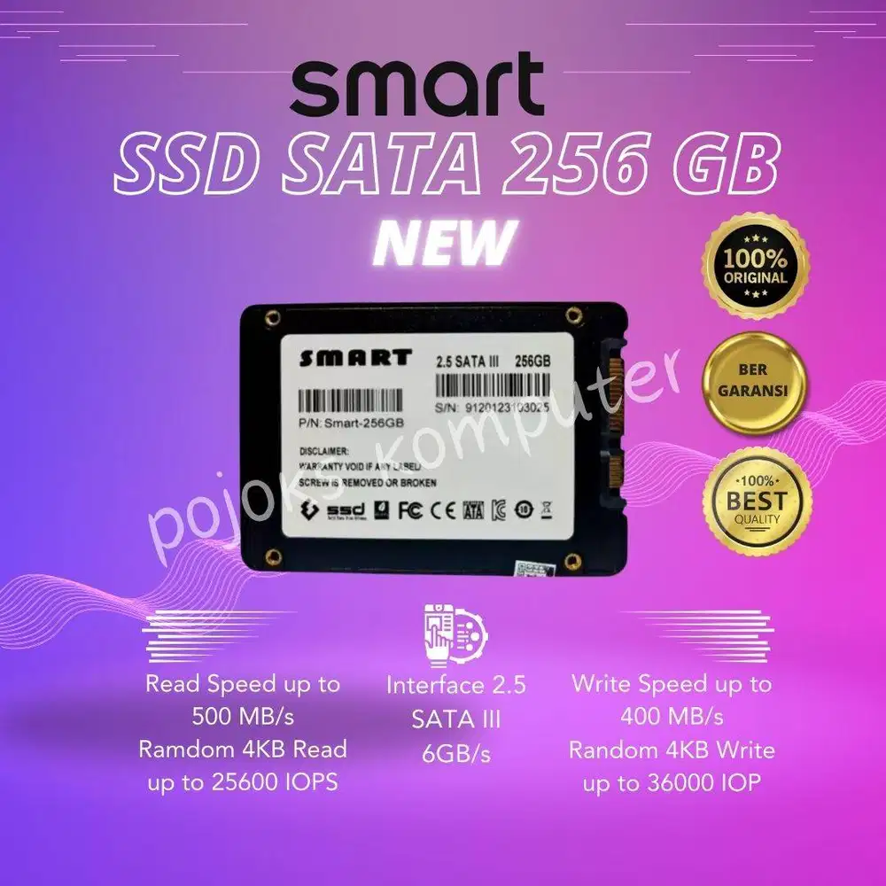 SSD Smart 256GB 2.5mm [Box] SATA III 6GB/s SSD SATA SSD PC SSD Laptop