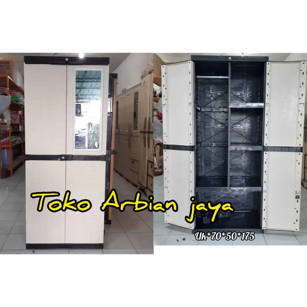 Promo Murah Lemari Gantung Jumbo Kaca Full Kunci ‼️