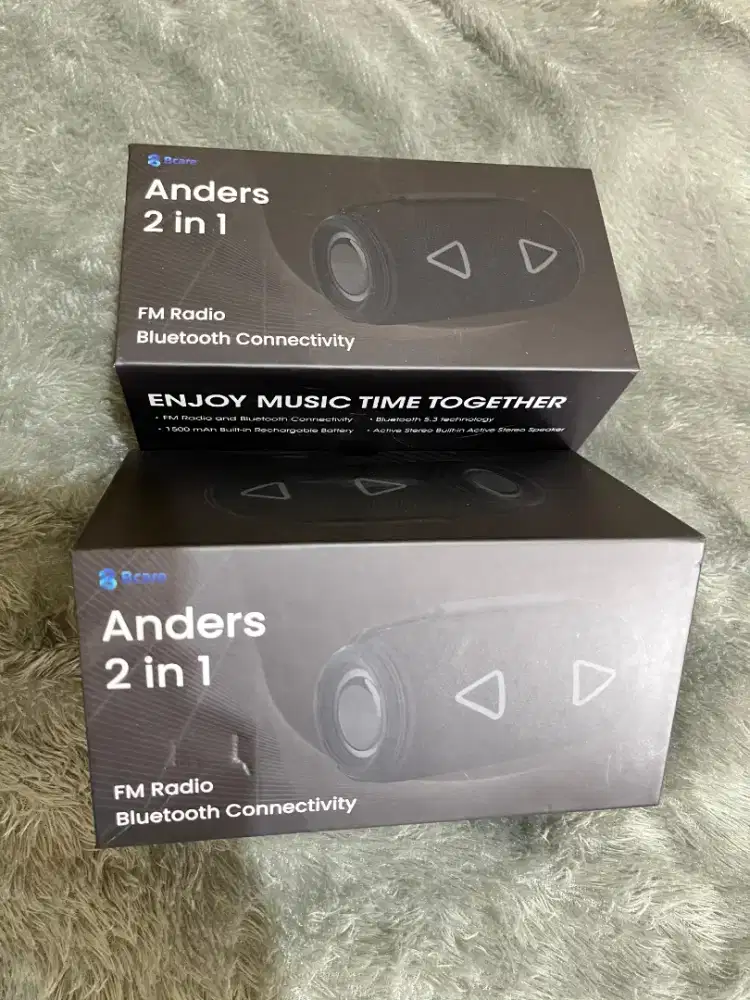 Speaker Bluetooth Bcare Anders 2 in 1 Masih baru Segel Box