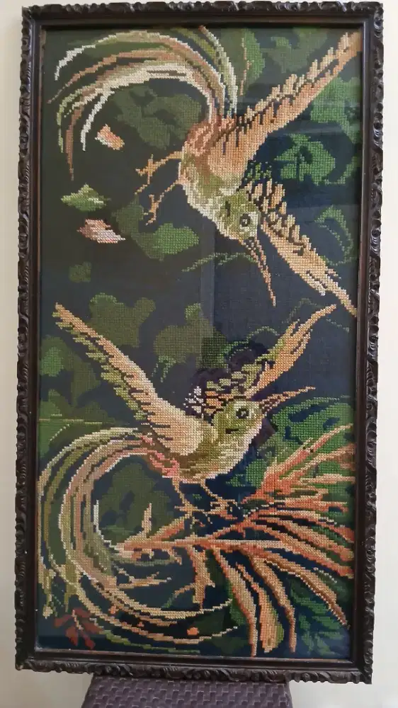 Lukisan kristik sulam lawas