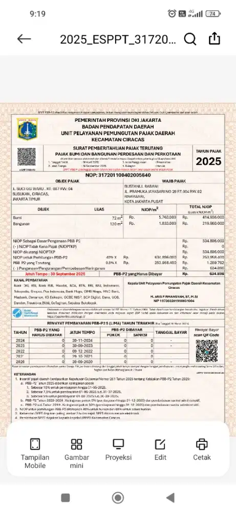 Rumah Murah dengan Tanah luas di Jakarta Timur  akses bisa masuk mobil
