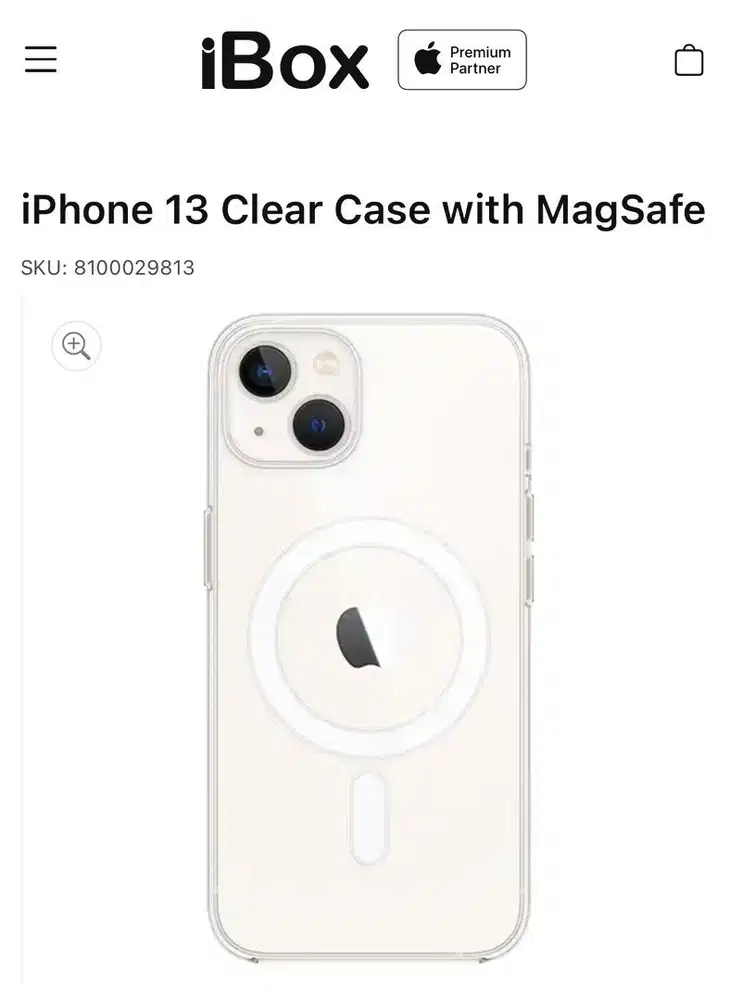 apple iphone 13 clear case with magsafe