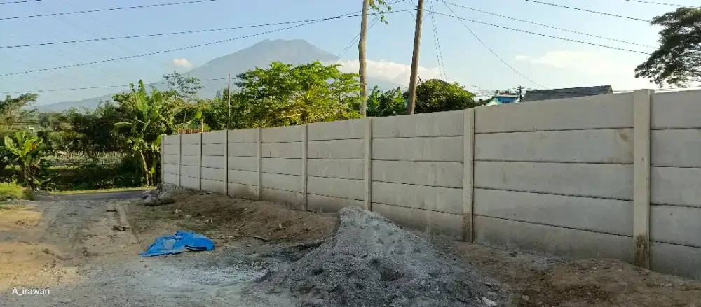 pagar panel beton precast, tembok pembatas murah berkualitas