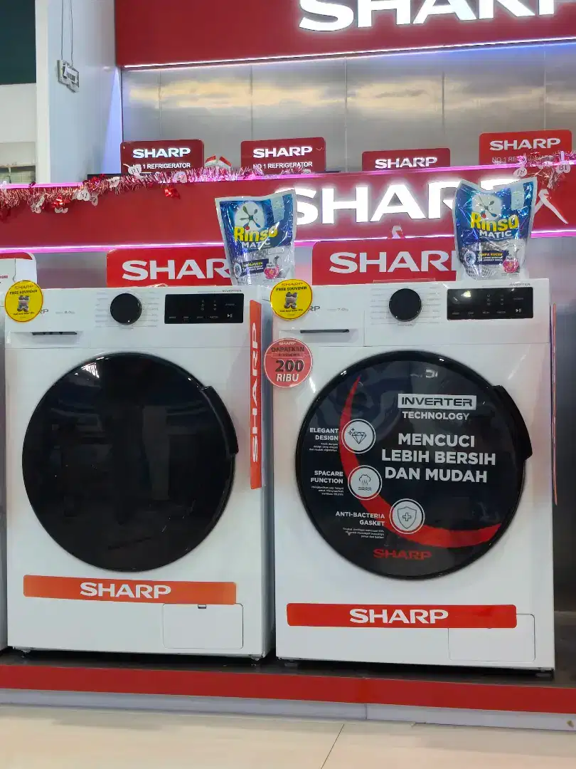 mesin cuci sharp front loading murah