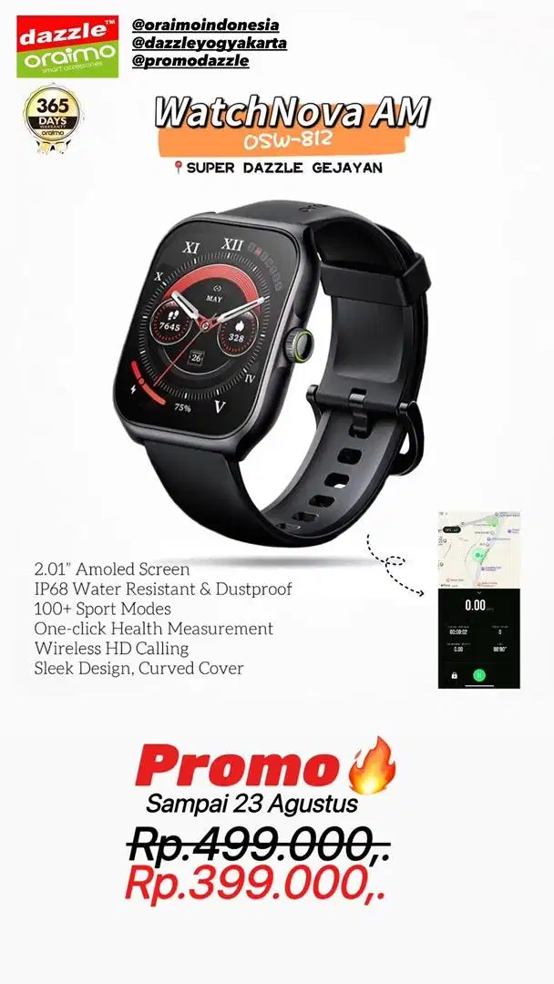 Smartwatch Amoled Oraimo OSW-812