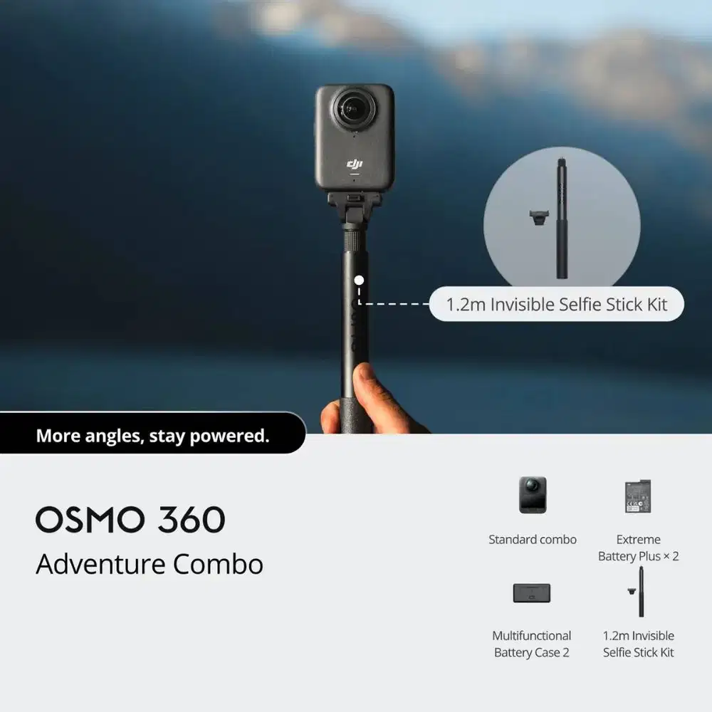 DJI Osmo 360 Adventure Combo - 8K Revolutionary 360° Camera