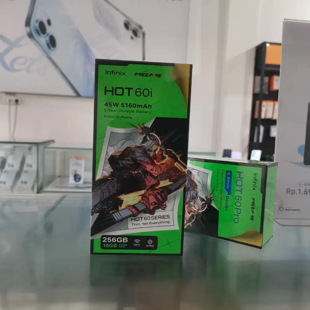 Infinix Hot 60i 8/256 Garansi Resmi • Termurah • Cod Free Ongkir